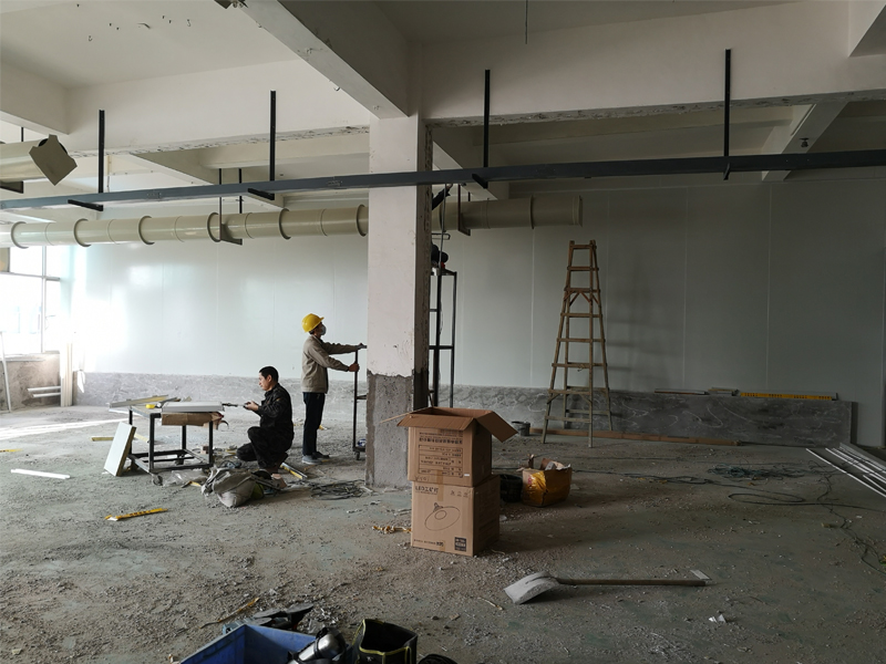 2018年8月深圳市頂成電子公司福建工廠裝修進行中！