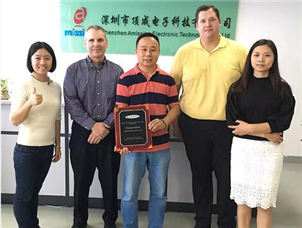 American customers visiting Shenzhen factory